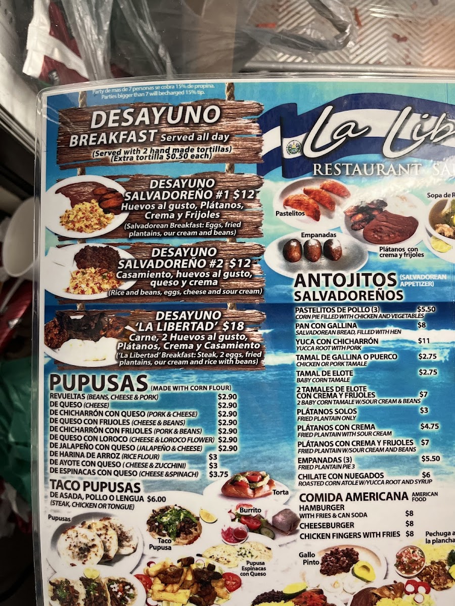 La Libertad Restaurant Menu - Image 3